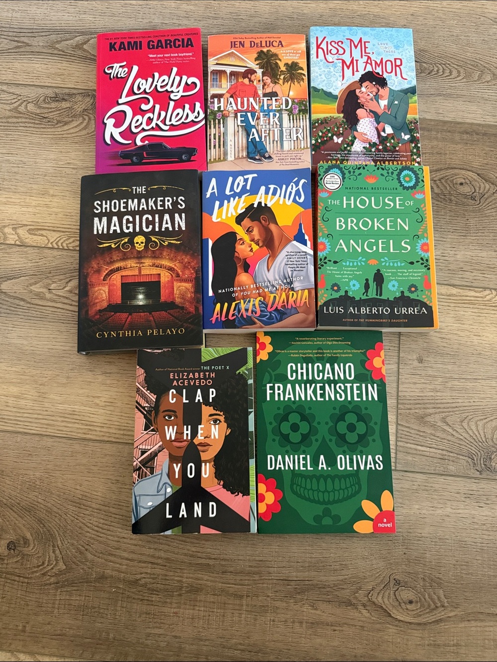 Set of 9 Colorful Paperback Novels - Assorted Titles